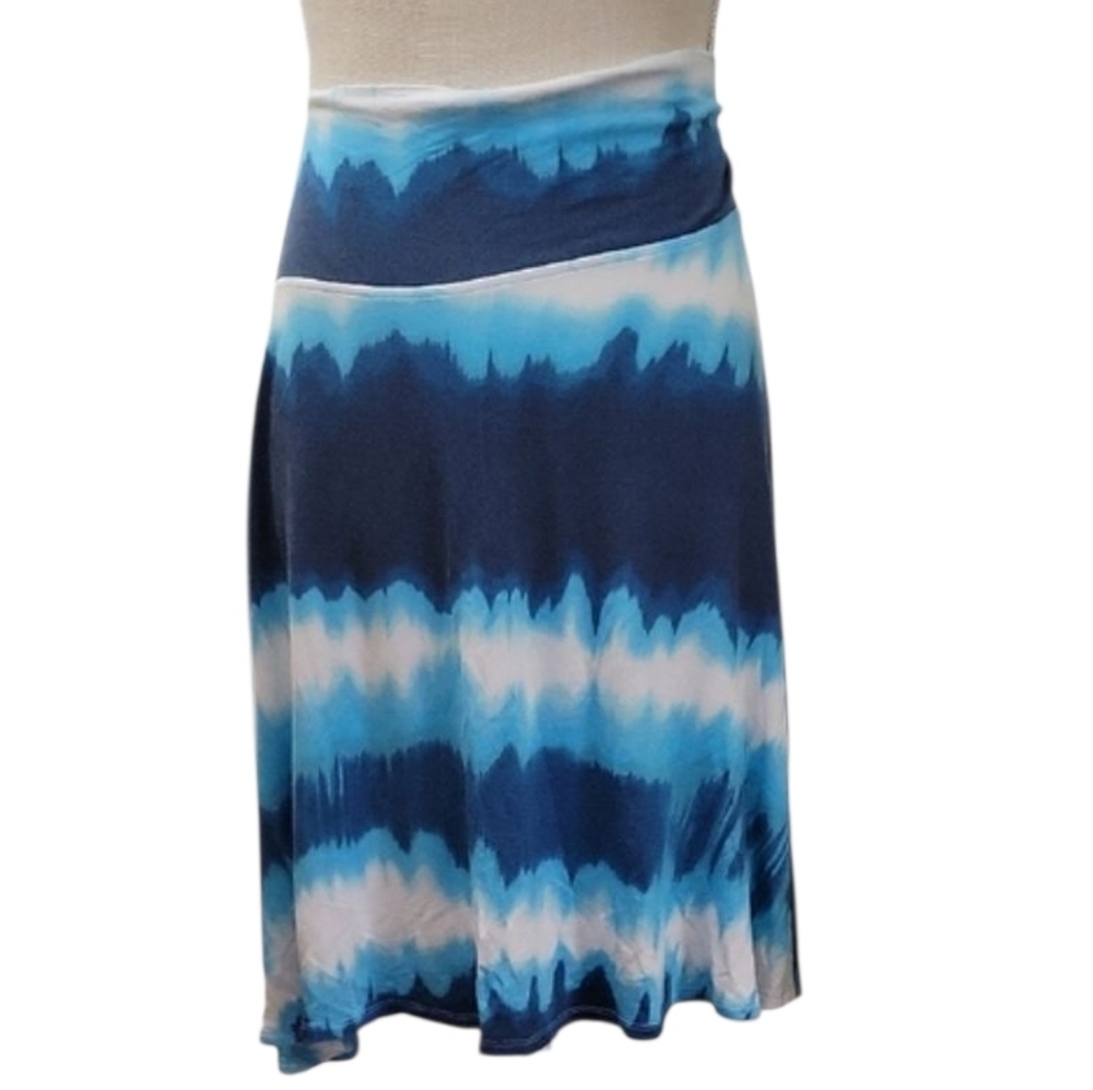 A.N.A Blue Tie-Dye Women's Skirt